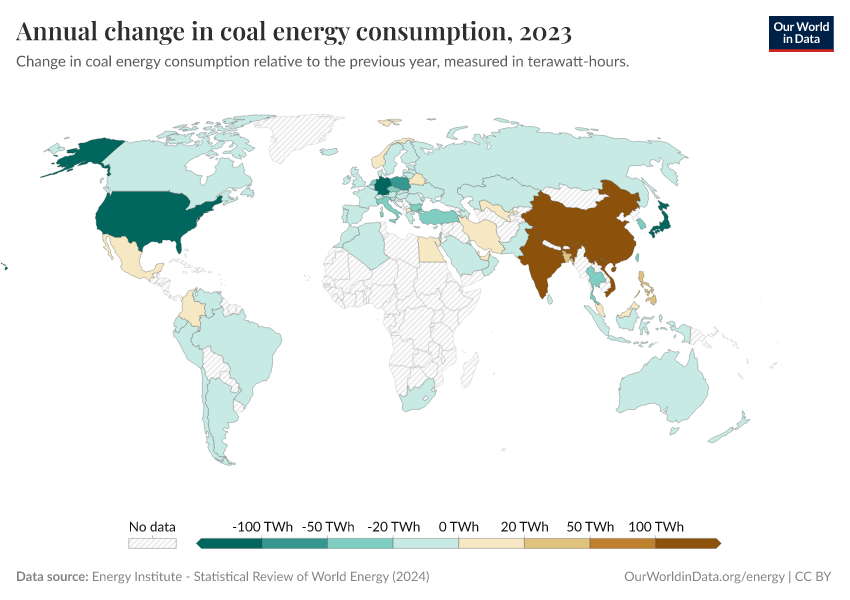 A thumbnail of the "Annual change in coal energy consumption" chart